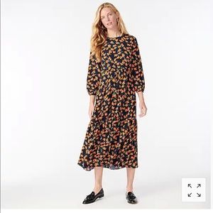 J Crew Tiered Flowy Poppy Midi Dress sz 6